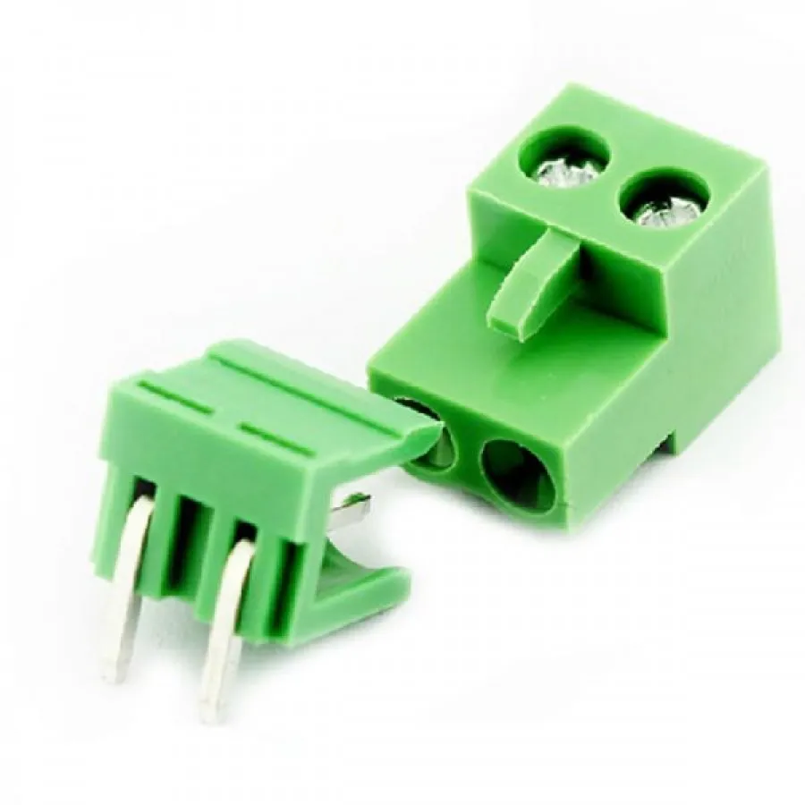 Pluggable Terminal Block 2 Pin 5.08mm Pitch KF2EDGR-5.08-2P (Right Angle Pin) - Image 3